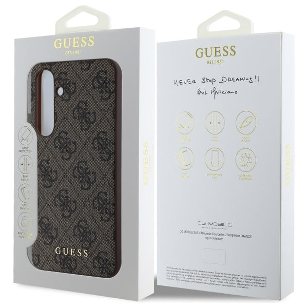 Θήκη για Samsung Galaxy S24 FE S721, Guess, 4G Classic, Καφέ