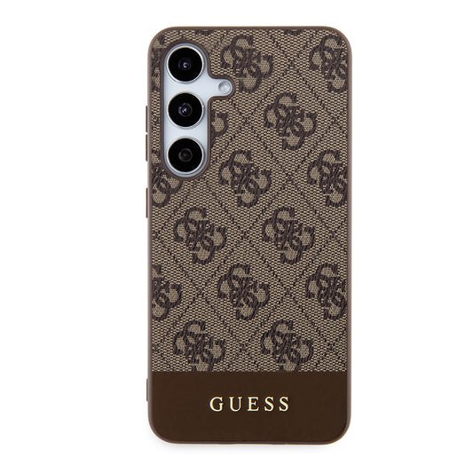 Θήκη για Samsung Galaxy S24+ S926, Guess, 4G Stripe, Καφέ