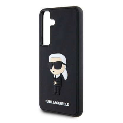 Θήκη για Samsung Galaxy S24+ S926, Karl Lagerfeld, 3D Rubber Ikonik Karl, Μαύρη