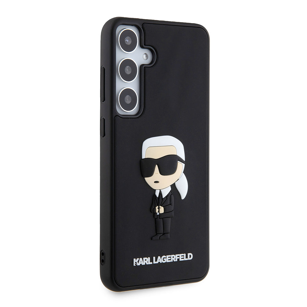 Θήκη για Samsung Galaxy S24+ S926, Karl Lagerfeld, 3D Rubber Ikonik Karl, Μαύρη