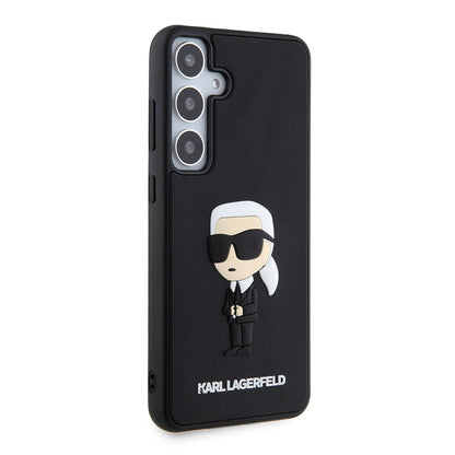 Θήκη για Samsung Galaxy S24+ S926, Karl Lagerfeld, 3D Rubber Ikonik Karl, Μαύρη