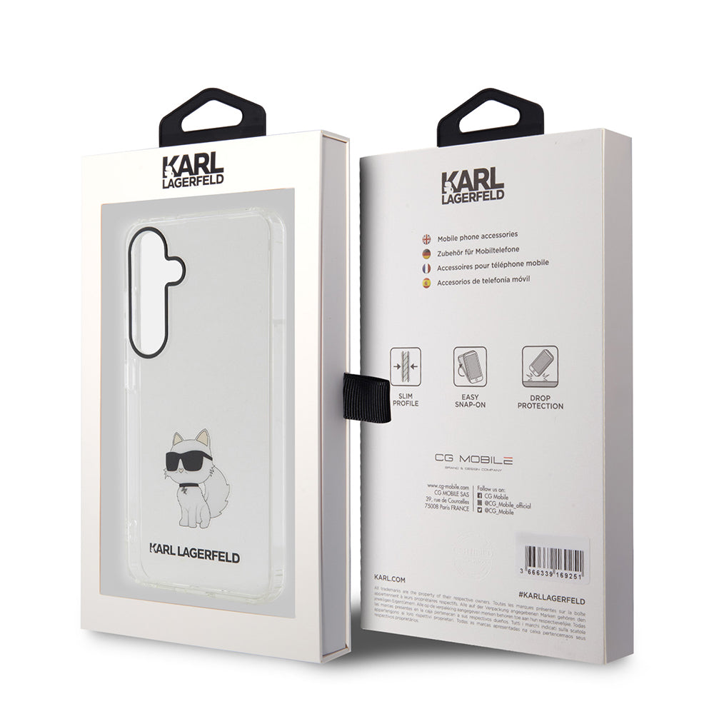 Θήκη για Samsung Galaxy S24+ S926, Karl Lagerfeld, IML Luxury Choupette, Διάφανη