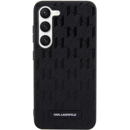 Θήκη για Samsung Galaxy S24+ S926, Karl Lagerfeld, Saffiano Monogram Metal Logo, Μαύρη