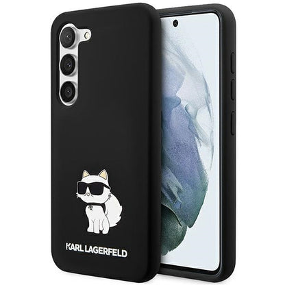 Θήκη για Samsung Galaxy S24+ S926, Karl Lagerfeld, Silicone Choupette, Μαύρη