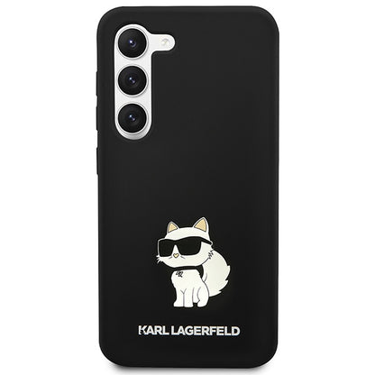 Θήκη για Samsung Galaxy S24+ S926, Karl Lagerfeld, Silicone Choupette, Μαύρη