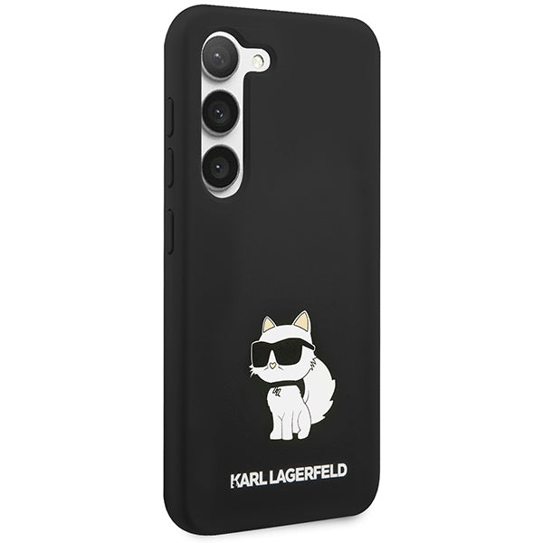Θήκη για Samsung Galaxy S24+ S926, Karl Lagerfeld, Silicone Choupette, Μαύρη