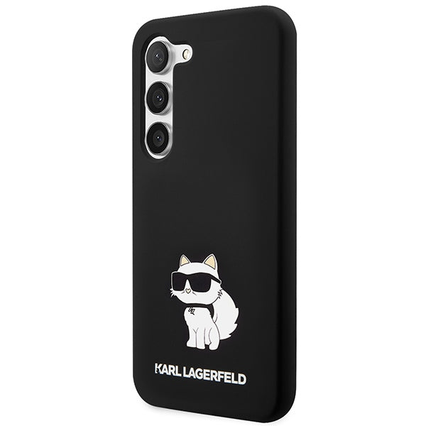 Θήκη για Samsung Galaxy S24+ S926, Karl Lagerfeld, Silicone Choupette, Μαύρη