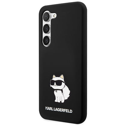 Θήκη για Samsung Galaxy S24+ S926, Karl Lagerfeld, Silicone Choupette, Μαύρη
