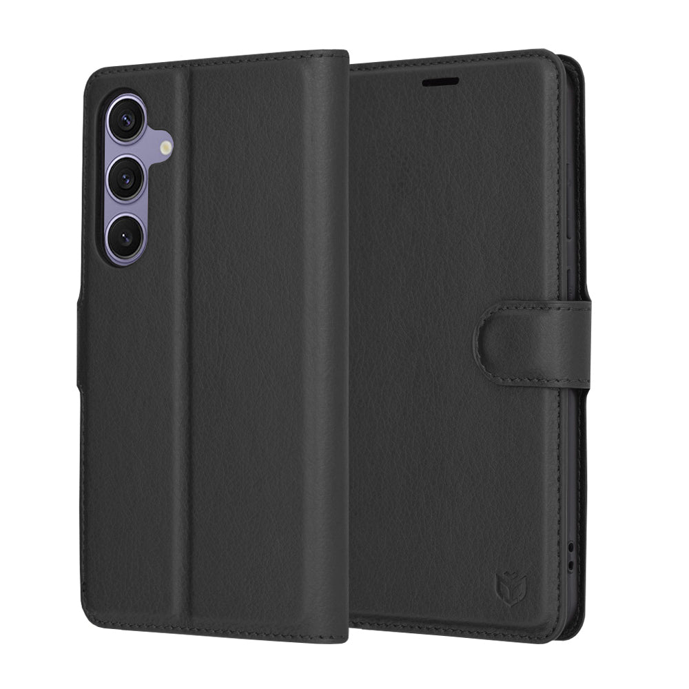 Θήκη για Samsung Galaxy S24+ S926, Techsuit, Leather Folio, Μαύρο