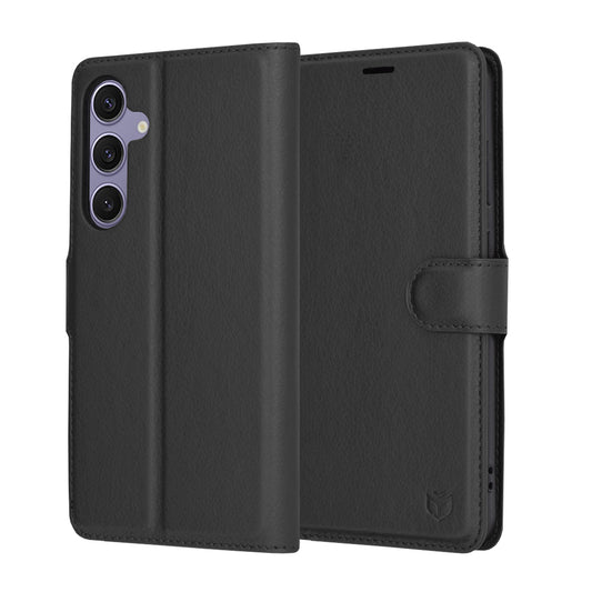 Θήκη για Samsung Galaxy S24+ S926, Techsuit, Leather Folio, Μαύρο