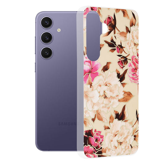 Θήκη για Samsung Galaxy S24+ S926, Techsuit, Marble, Μπεζ