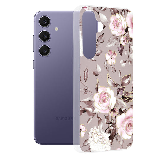 Θήκη για Samsung Galaxy S24+ S926, Techsuit, Marble, Γκρι
