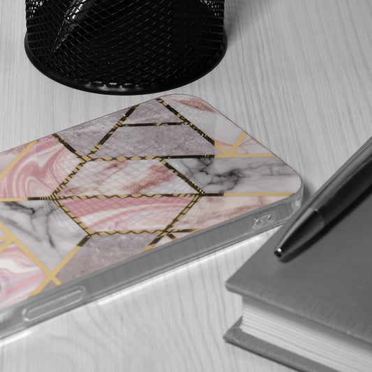 Θήκη για Samsung Galaxy S24+ S926, Techsuit, Marble, Ροζ