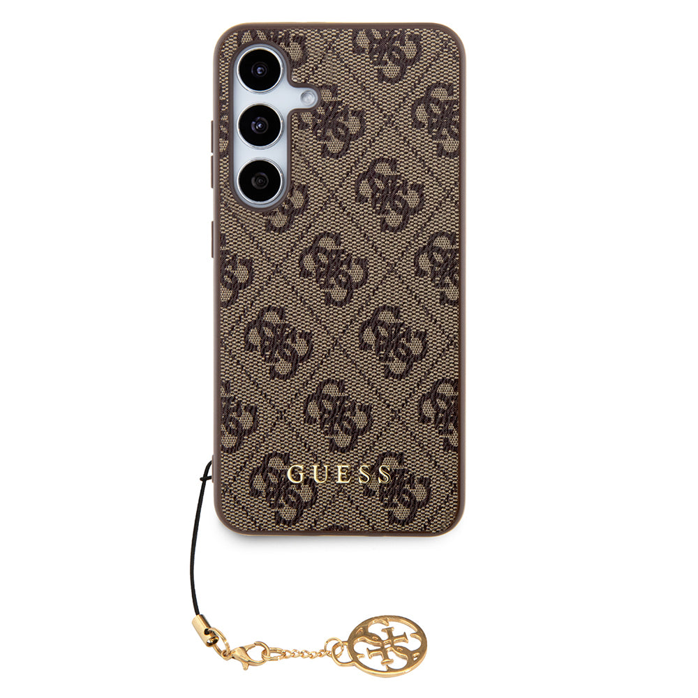 Θήκη για Samsung Galaxy S24 S921, Guess, 4G Charm, Καφέ
