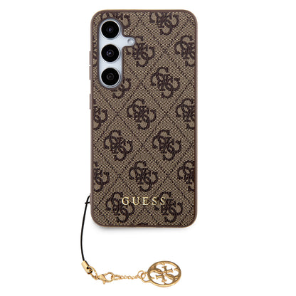 Θήκη για Samsung Galaxy S24 S921, Guess, 4G Charm, Καφέ