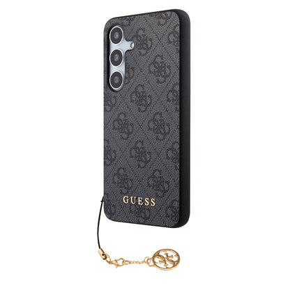 Θήκη για Samsung Galaxy S24 S921, Guess, 4G Charm, Μαύρη