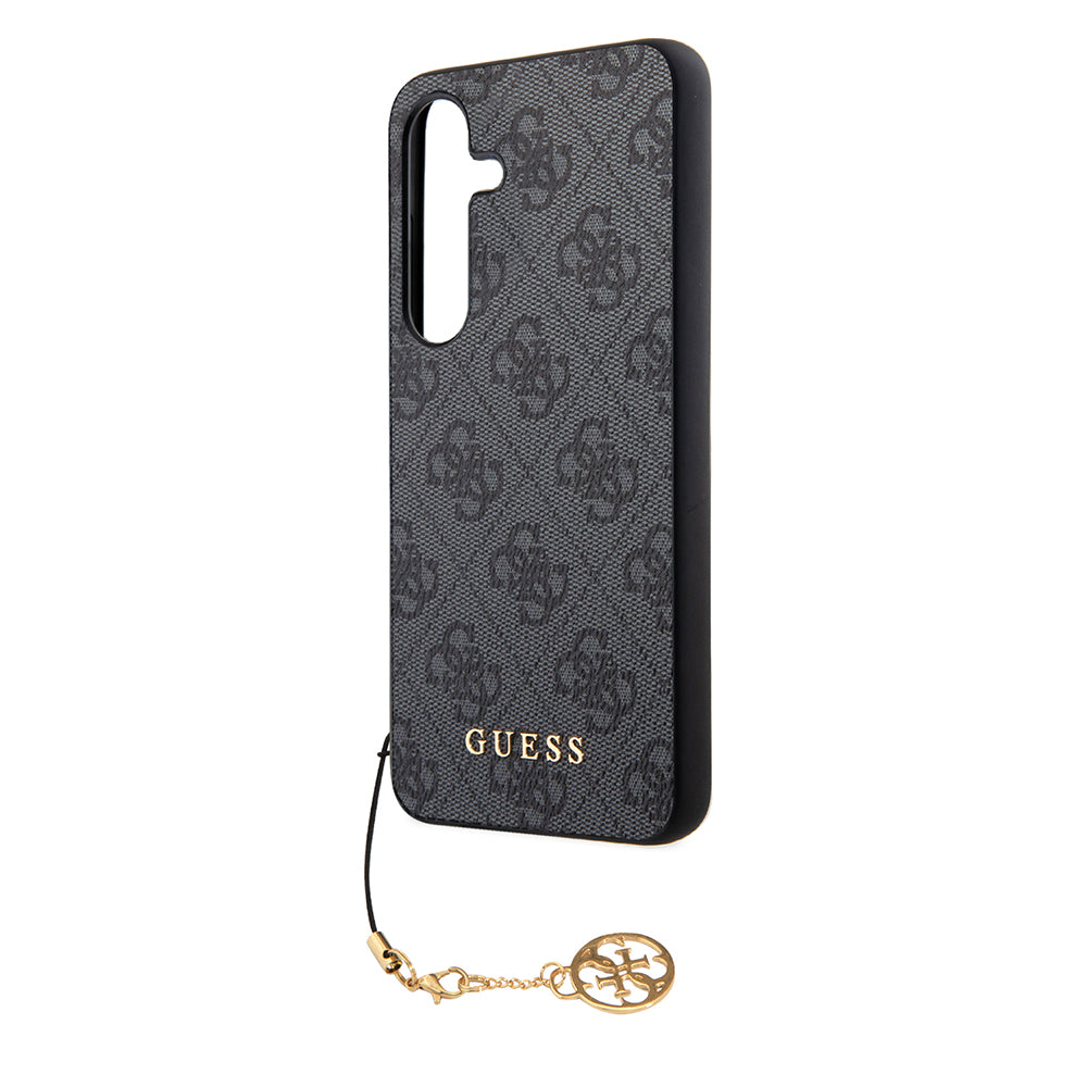 Θήκη για Samsung Galaxy S24 S921, Guess, 4G Charm, Μαύρη