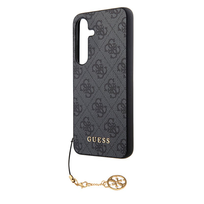 Θήκη για Samsung Galaxy S24 S921, Guess, 4G Charm, Μαύρη
