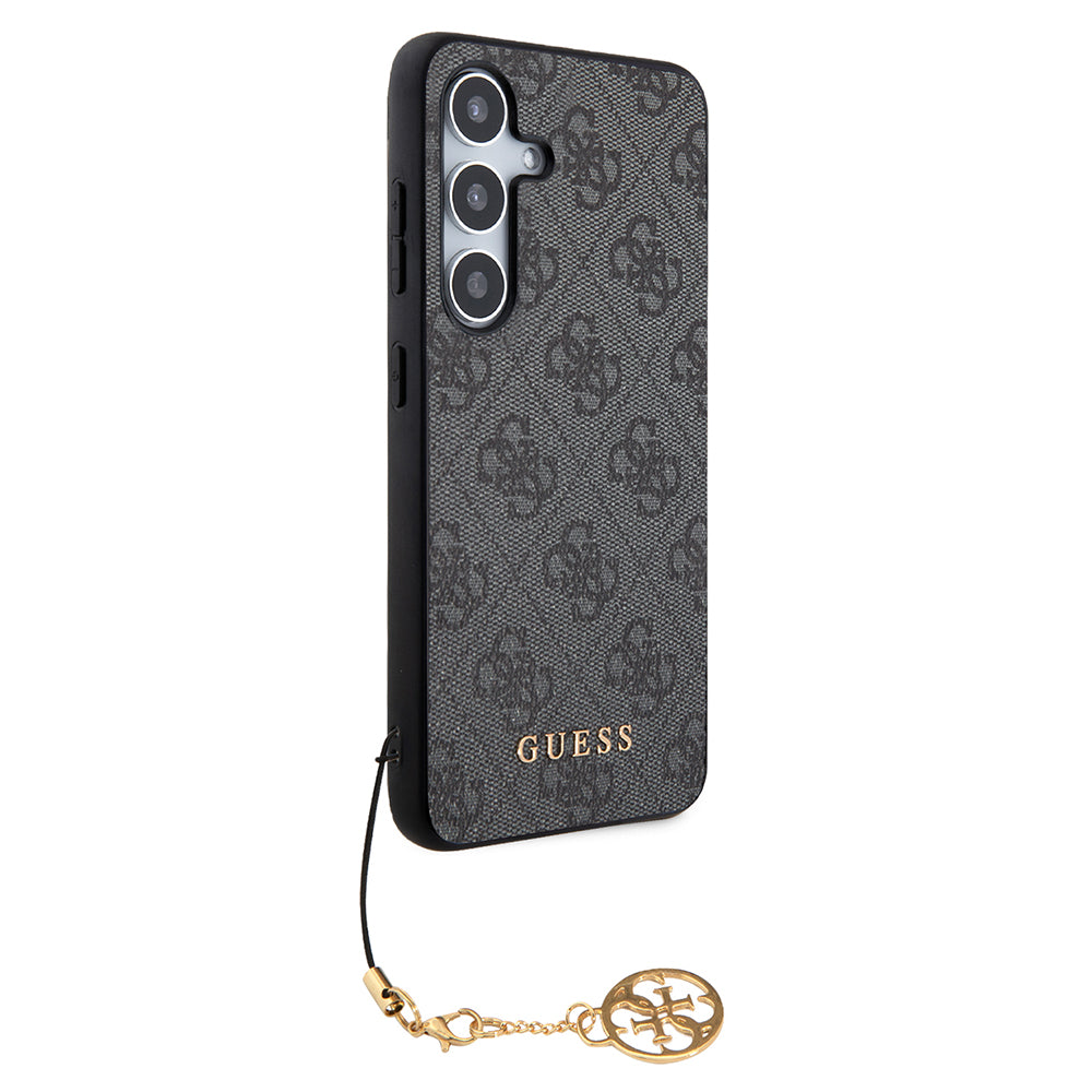 Θήκη για Samsung Galaxy S24 S921, Guess, 4G Charm, Μαύρη