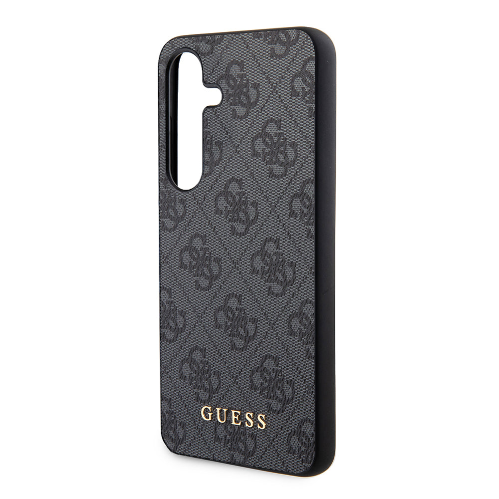 Θήκη για Samsung Galaxy S24 S921, Guess, 4G Metal Gold Logo, Μαύρη