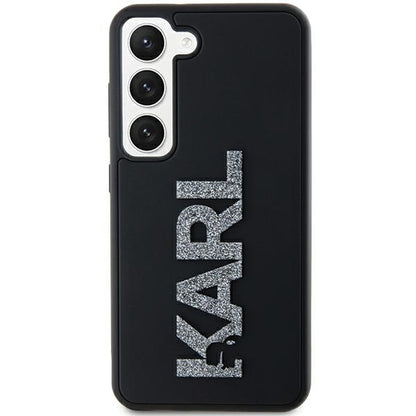 Θήκη για Samsung Galaxy S24 S921, Karl Lagerfeld, 3D Rubber Glitter Logo, Μαύρη