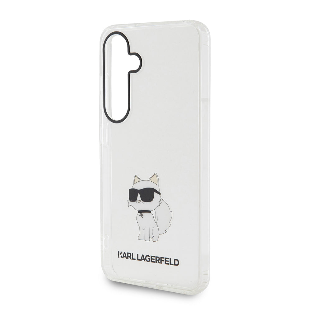 Case for Samsung Galaxy S24 S921, Karl Lagerfeld, IML Luxury Choupette, Transparent