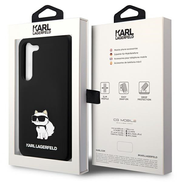 Θήκη για Samsung Galaxy S24 S921, Karl Lagerfeld, Silicone Choupette NFT, Μαύρη