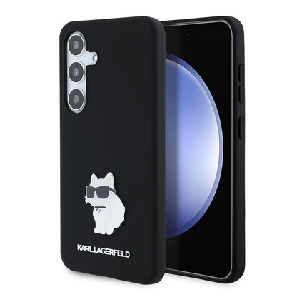 Θήκη για Samsung Galaxy S24 S921, Karl Lagerfeld, Silicone Choupette, Μαύρη