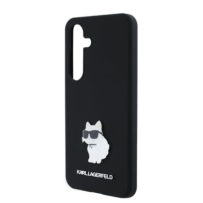 Θήκη για Samsung Galaxy S24 S921, Karl Lagerfeld, Silicone Choupette, Μαύρη