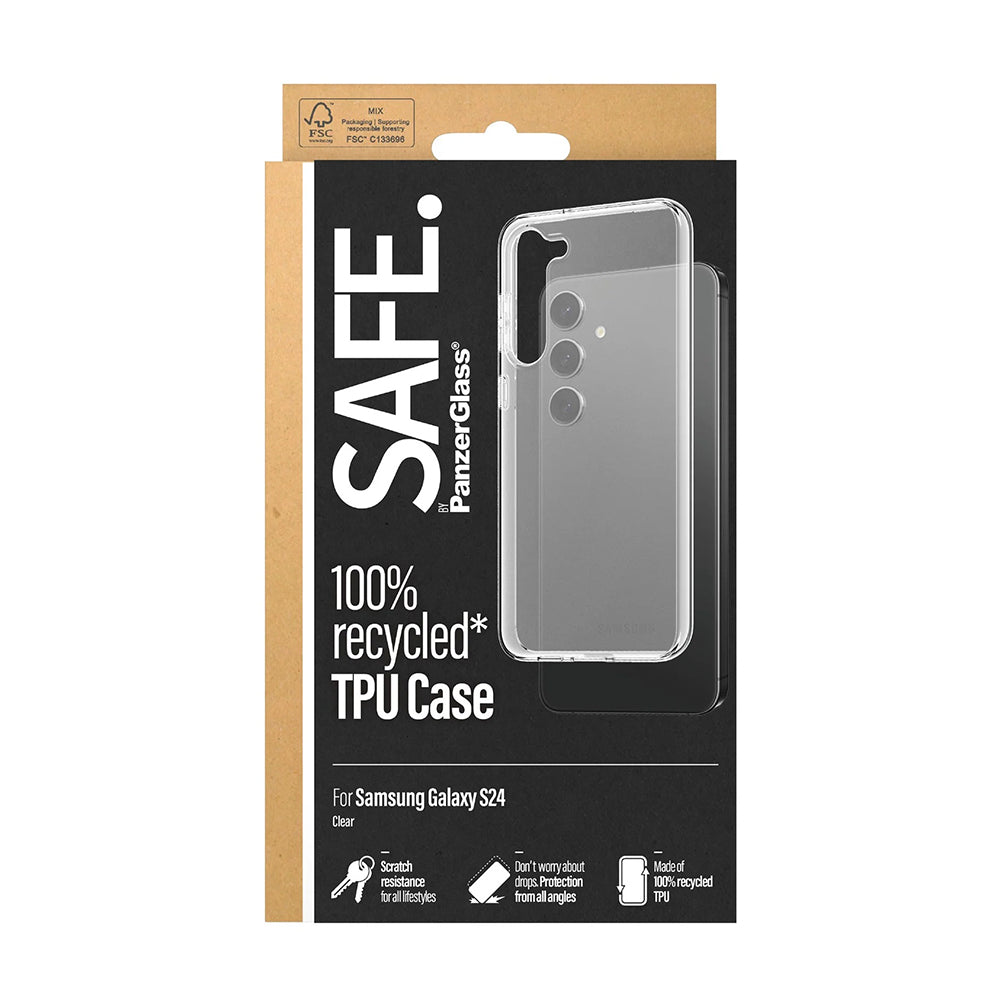 Case for Samsung Galaxy S24 S921, PanzerGlass, Safe., Transparent