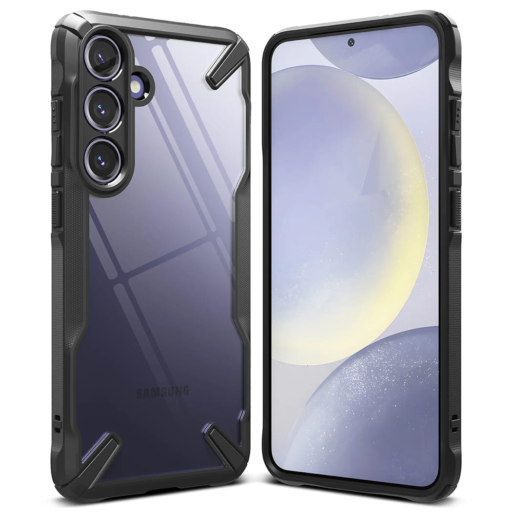 Case for Samsung Galaxy S24 S921, Ringke, Fusion X, Black
