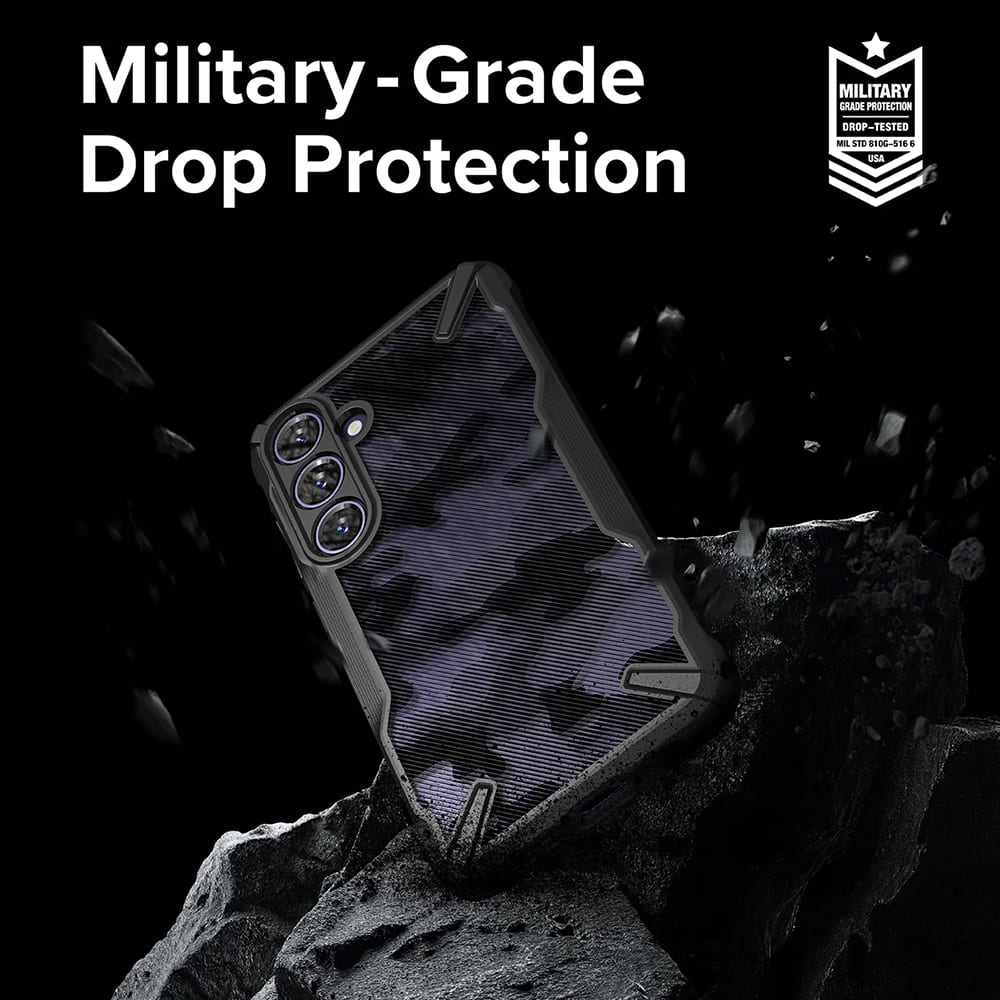 Case for Samsung Galaxy S24 S921, Ringke, Fusion X, Black