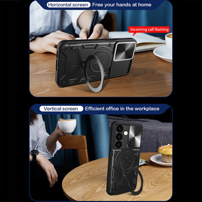 Θήκη για Samsung Galaxy S24 S921, Techsuit, CamGuard Pro, Μπλε