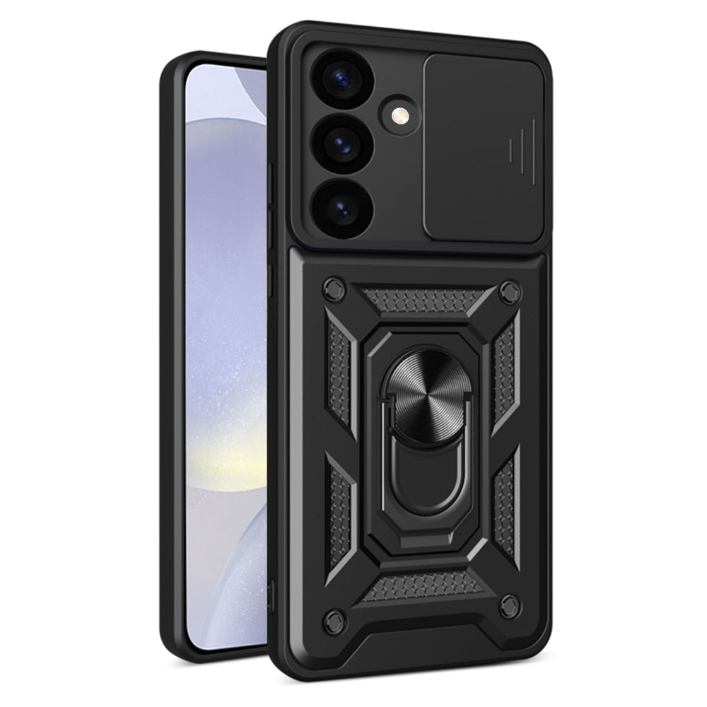Θήκη για Samsung Galaxy S24 S921, Techsuit, CamShield, Μαύρο
