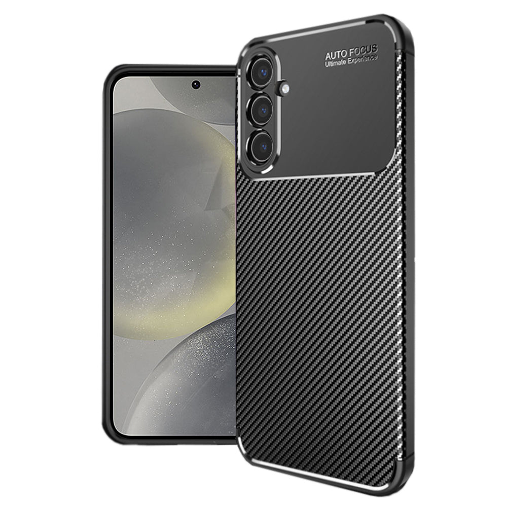 Θήκη για Samsung Galaxy S24 S921, Techsuit, CarbonFiber, Μαύρη