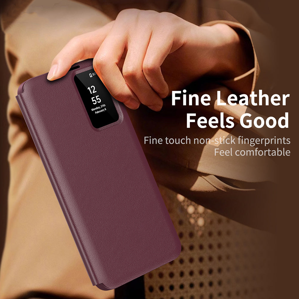Θήκη για Samsung Galaxy S24 S921, Techsuit, SmartView, Κόκκινο