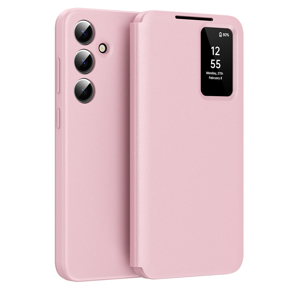 Θήκη για Samsung Galaxy S24 S921, Techsuit, SmartView, Ροζ