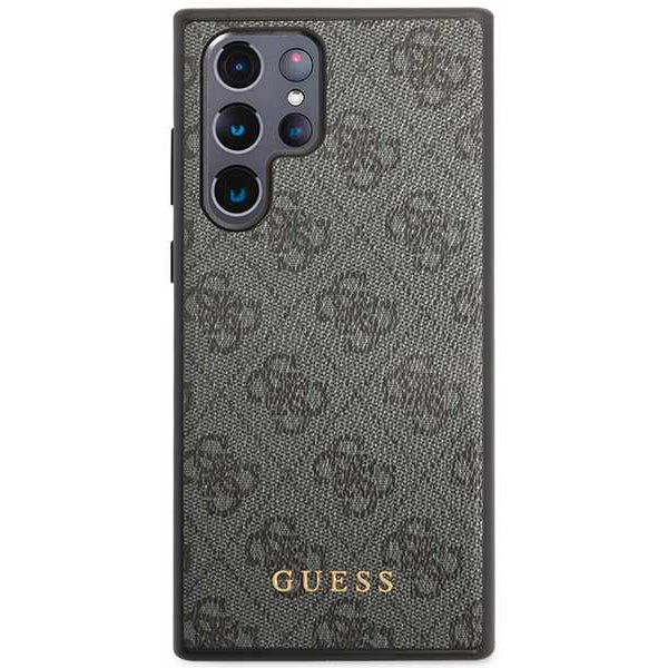 Θήκη για Samsung Galaxy S24 Ultra S928, Guess, 4G Metal Gold Logo, Μαύρη