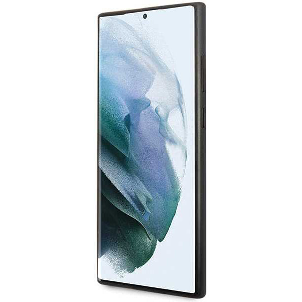 Θήκη για Samsung Galaxy S24 Ultra S928, Guess, 4G Metal Gold Logo, Μαύρη