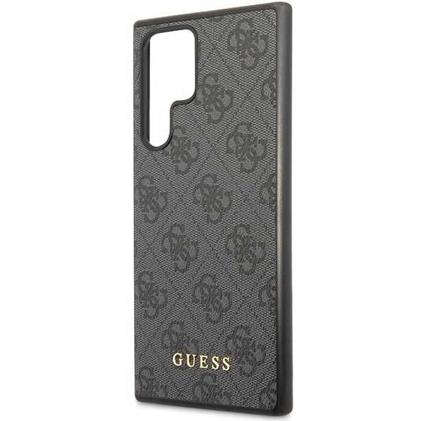 Θήκη για Samsung Galaxy S24 Ultra S928, Guess, 4G Metal Gold Logo, Μαύρη
