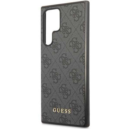 Θήκη για Samsung Galaxy S24 Ultra S928, Guess, 4G Metal Gold Logo, Μαύρη