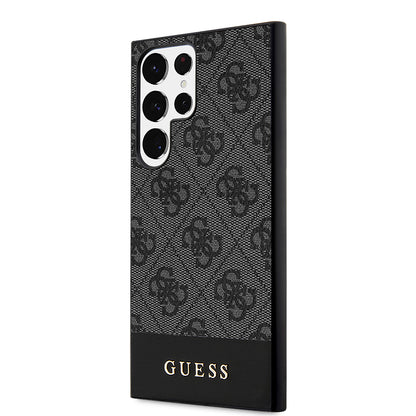 Θήκη για Samsung Galaxy S24 Ultra S928, Guess, 4G Stripe, Μαύρη