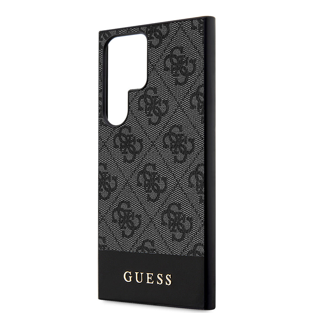 Θήκη για Samsung Galaxy S24 Ultra S928, Guess, 4G Stripe, Μαύρη