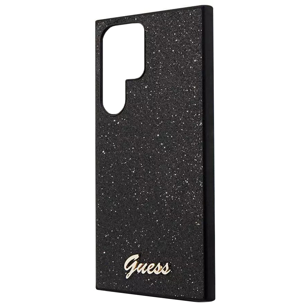 Θήκη για Samsung Galaxy S24 Ultra S928, Guess, Glitter Script, Μαύρη
