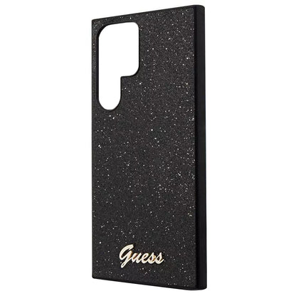 Θήκη για Samsung Galaxy S24 Ultra S928, Guess, Glitter Script, Μαύρη