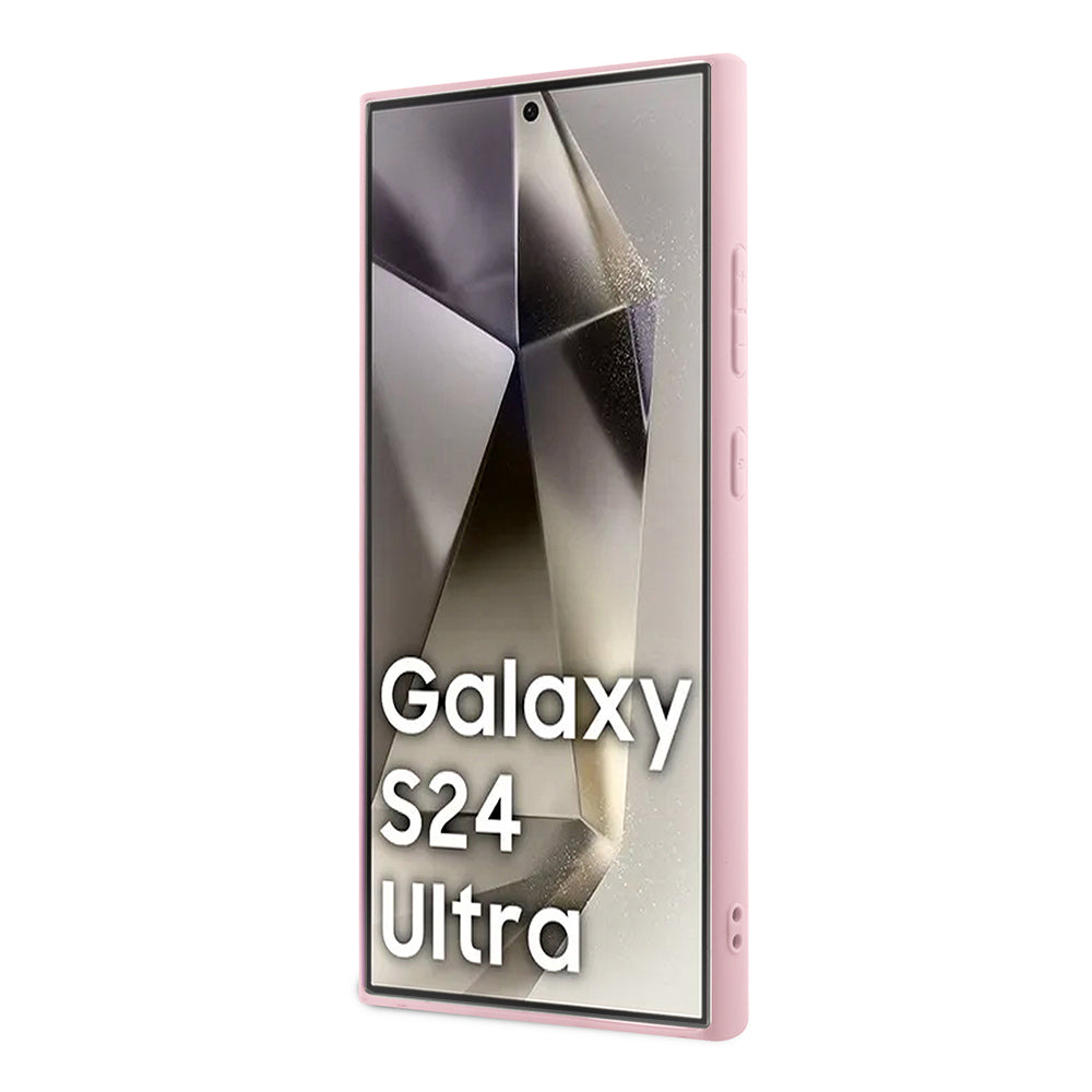Θήκη για Samsung Galaxy S24 Ultra S928, Guess, Glitter Script, Ροζ