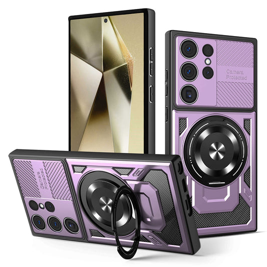 Θήκη για Samsung Galaxy S24 Ultra S928, Techsuit, RuggedCam, Μωβ