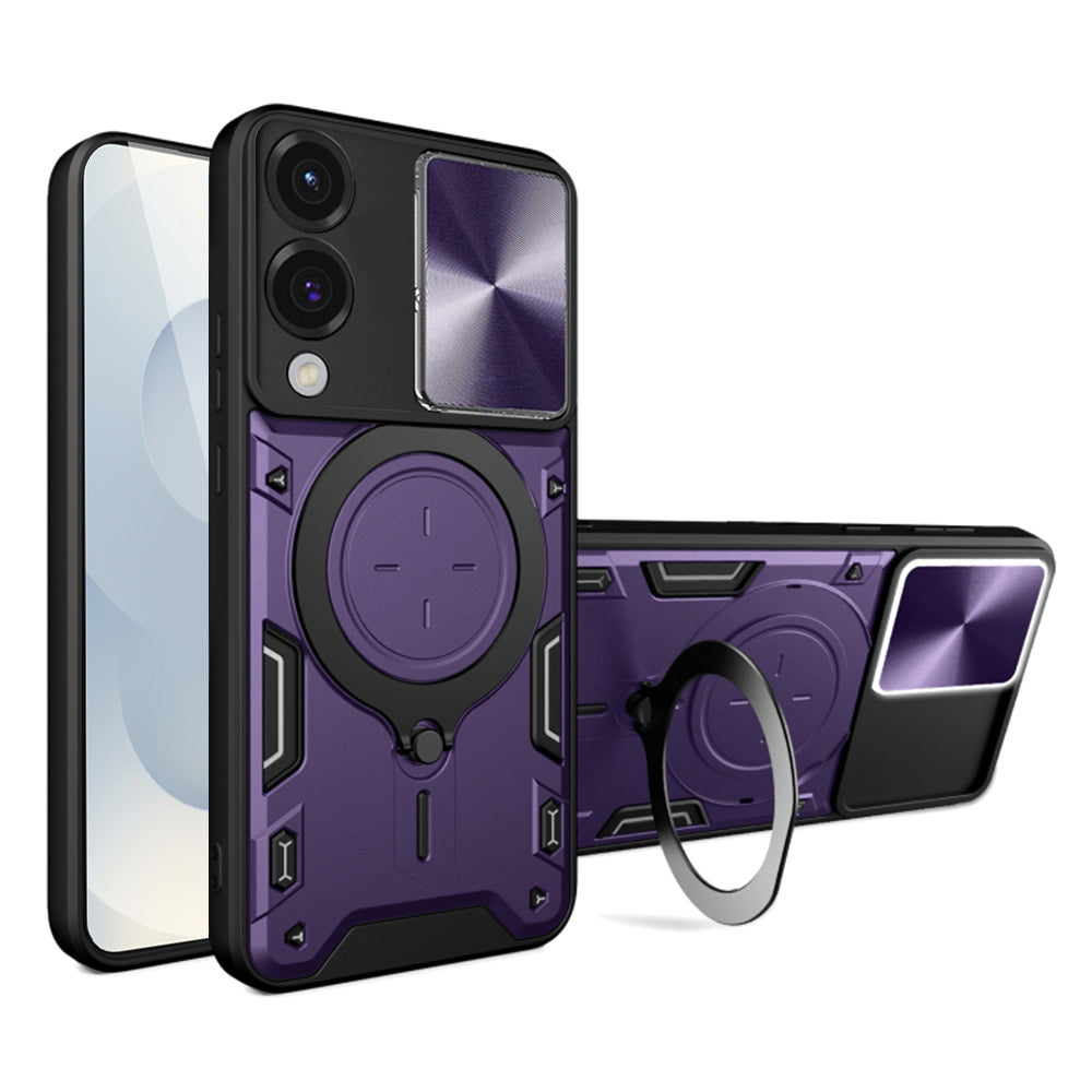 Case for Samsung Galaxy S25 Edge S937, Techsuit, CamGuard Pro, Purple