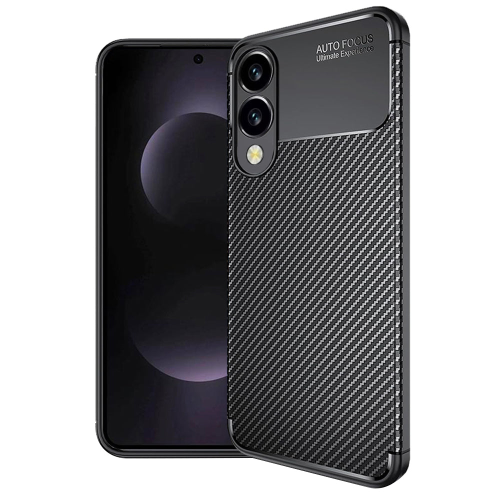 Θήκη για Samsung Galaxy S25 Edge S937, Techsuit, CarbonFiber, Μαύρο