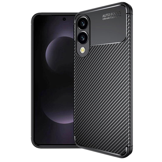 Case for Samsung Galaxy S25 Edge S937, Techsuit, CarbonFiber, Black